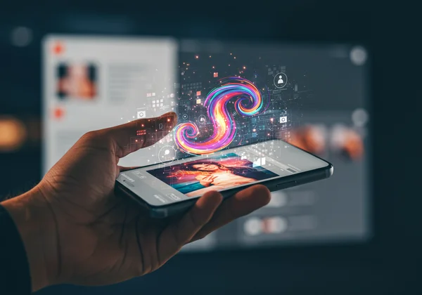 AI transforming photos into captivating social media art