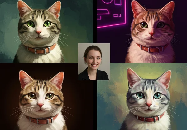 One photo transformed into multiple AI art styles