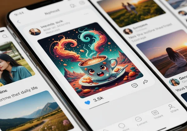 AI transformed social media post for engagement